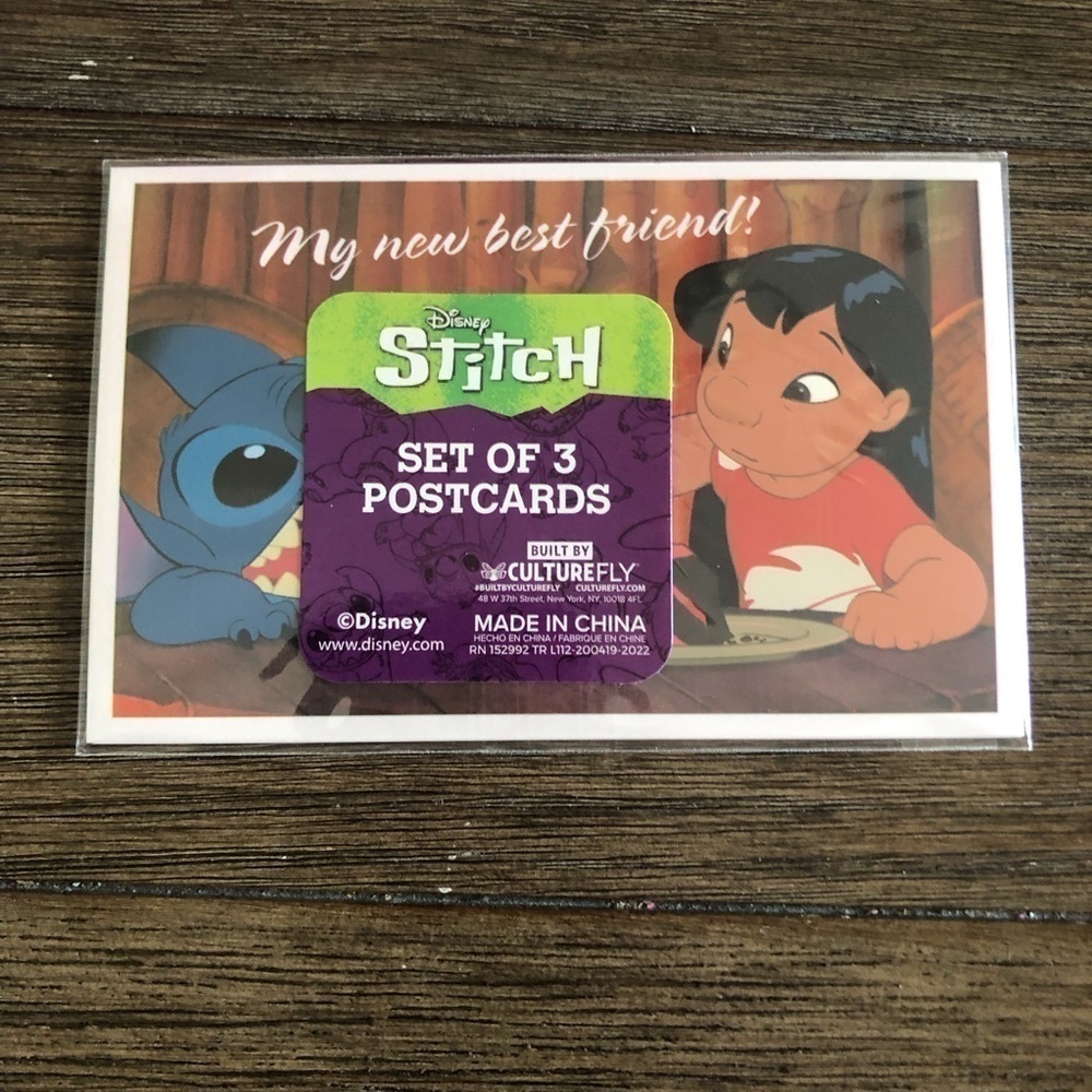 Disney: Stitch: set of 3 postcards